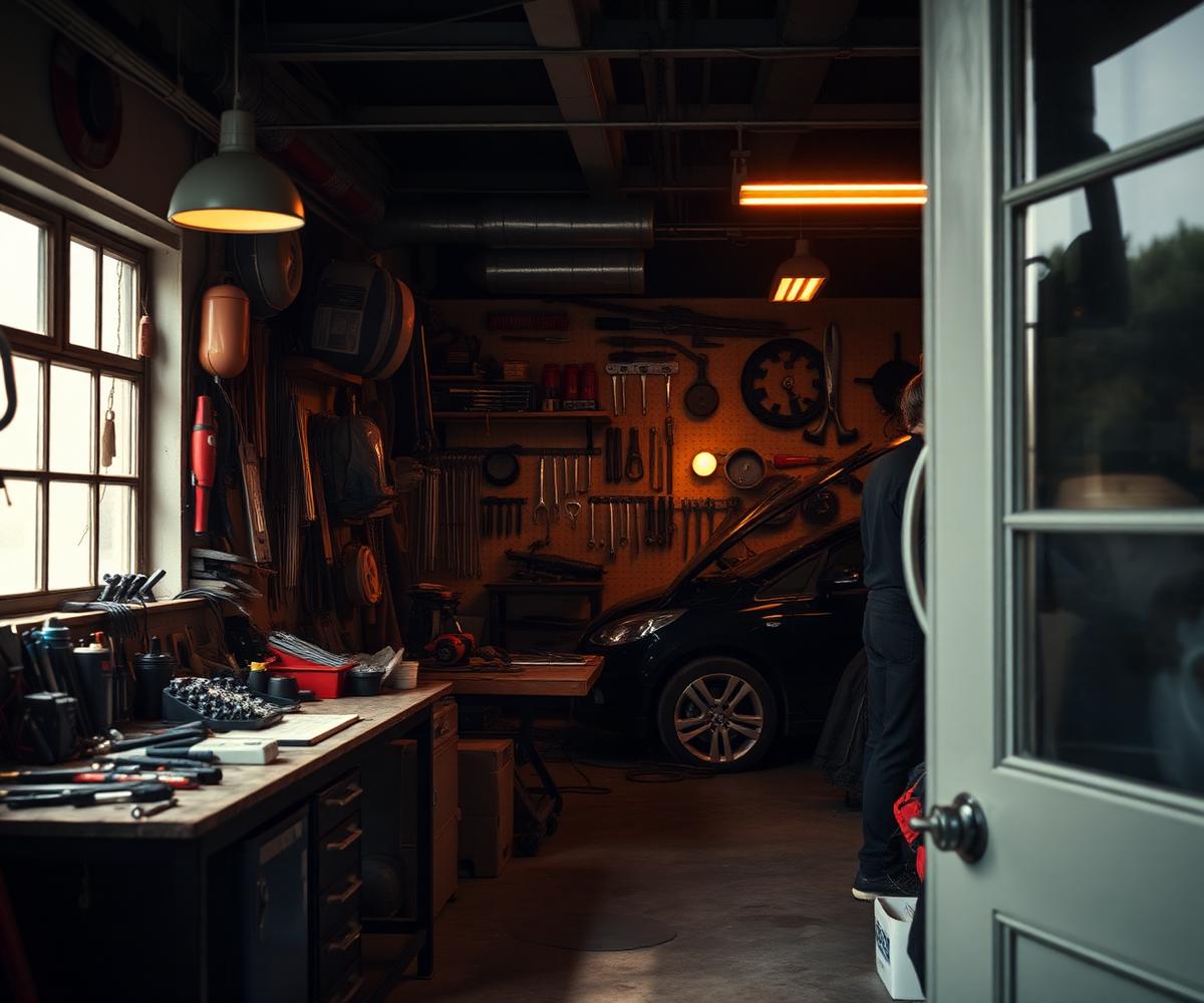 Interiér dílny autoservisu Jan Horyna